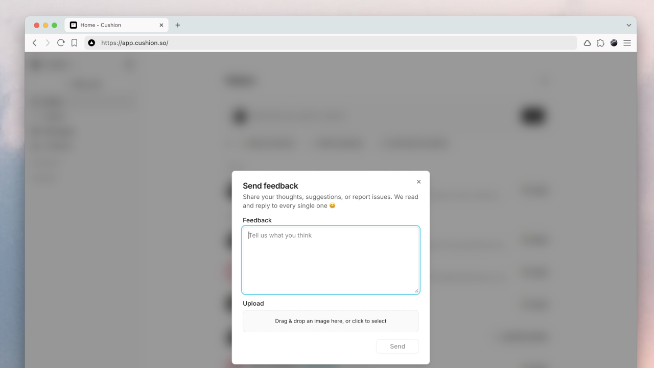 A simple form to fill out inside a modal