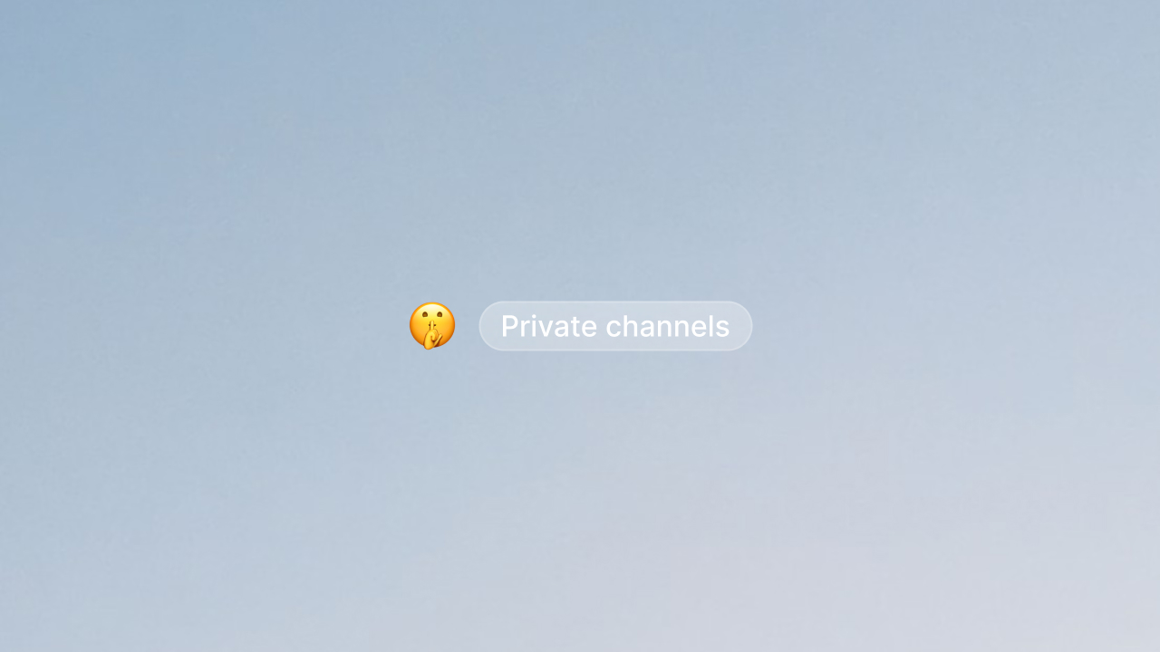 Cover image for Private channels